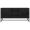 vidaXL TV skř&iacute;ňka se skleněn&yacute;mi dv&iacute;řky čern&aacute; 102 x 37 x 50 cm
