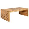 vidaXL Konferenčn&iacute; stolek erozn&iacute; masivn&iacute; teak 110 x 35 x 38 cm