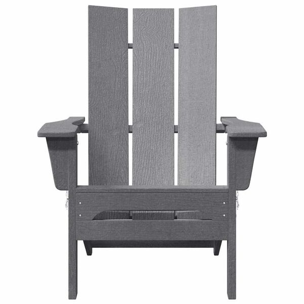 vidaXL Skládací Adirondack židle Světle šedá 74.5 x 80.5 x 90cm HDPE