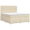 vidaXL Postel boxspring s matrac&iacute; s čelo Kr&eacute;mov&aacute; 140 x 200 cm Textil