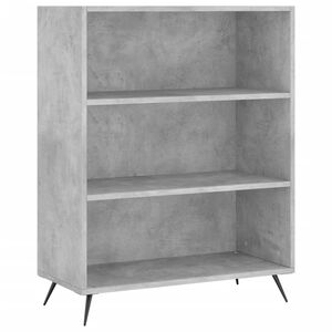 vidaXL Knihovna betonově &scaron;ed&aacute; 69,5 x 32,5 x 90 cm kompozitn&iacute; dřevo