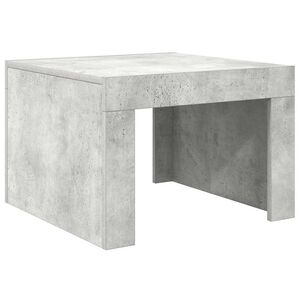 vidaXL Konferenčn&iacute; stolek betonově &scaron;ed&yacute; 50x50x35 cm kompozitn&iacute; dřevo