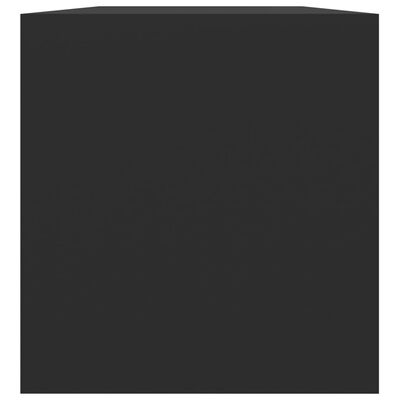 vidaXL Úložný box na LP desky černý 71 x 34 x 36 cm kompozitní dřevo