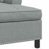 vidaXL Chaise Lounge s pol&scaron;t&aacute;řem Světle &scaron;ed&aacute; 91 x 157 x 91 cm textil