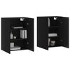 vidaXL N&aacute;stěnn&eacute; skř&iacute;ňky 2 ks čern&eacute; 69,5 x 34 x 90 cm