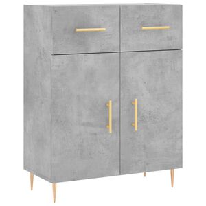 vidaXL Př&iacute;born&iacute;k betonově &scaron;ed&yacute; 69,5 x 34 x 90 cm kompozitn&iacute; dřevo