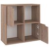 vidaXL Knihovna &scaron;ed&aacute; sonoma 60 x 27,5 x 59,5 cm kompozitn&iacute; dřevo