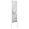 vidaXL Soukromí na zahradě Řezací Stříbrná 32 x 140 cm Nerezová ocel