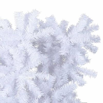 vidaXL Obrácený umělý vánoční stromek se stojanem bílý 120 cm