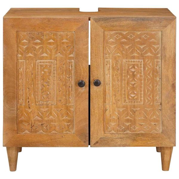 vidaXL Koupelnová skříň Nástěnný Světle hnědá 62 x 33 x 58 cm