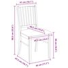 vidaXL J&iacute;deln&iacute; židle 2 pcs Př&iacute;rodn&iacute; 50 x 52,5 x 91 cm