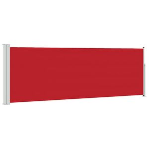 vidaXL Zatahovac&iacute; bočn&iacute; mark&yacute;za / z&aacute;stěna na terasu 100x300 cm červen&aacute;