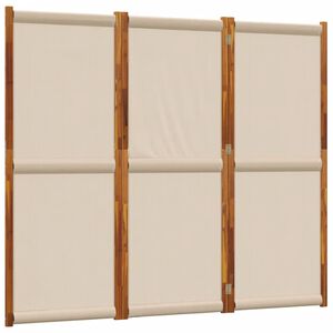 vidaXL 3d&iacute;ln&yacute; parav&aacute;n taupe 210 x 180 cm