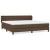 vidaXL Box spring postel s matrac&iacute; tmavě hněd&aacute; 200x200 cm textil
