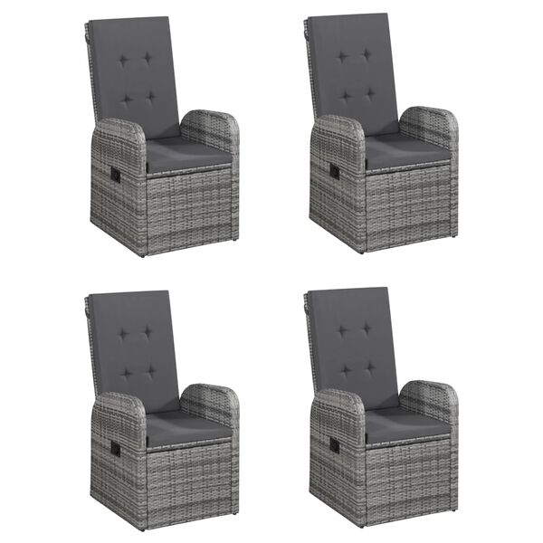 vidaXL 5d&iacute;ln&yacute; zahradn&iacute; j&iacute;deln&iacute; set &scaron;ed&yacute;