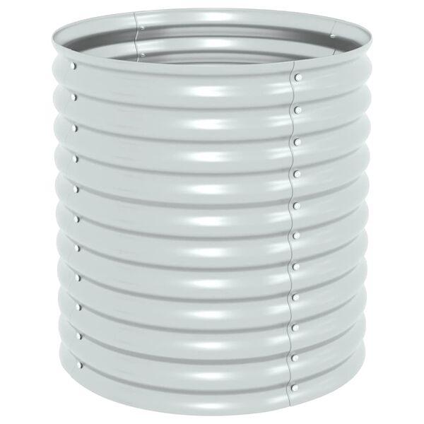 vidaXL Vyv&yacute;&scaron;en&yacute; z&aacute;hon 80 x 80 x 81 cm pozinkovan&aacute; ocel stř&iacute;brn&yacute;