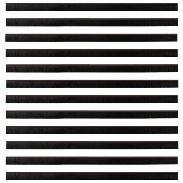 vidaXL Samolepic&iacute; &scaron;těrbiny na dveře 12 pcs Hněd&aacute; 100 cm