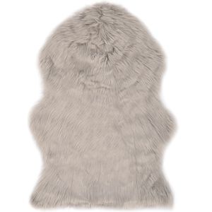 vidaXL Koberec 60 x 90 cm uměl&aacute; ovč&iacute; kůže světle &scaron;ed&yacute;