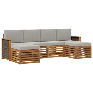 vidaXL Sedac&iacute; soupravy Masivn&iacute; ak&aacute;tov&eacute; dřevo