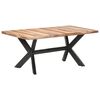 vidaXL J&iacute;deln&iacute; stůl 180x90x75 cm masiv s medovou povrchovou &uacute;pravou