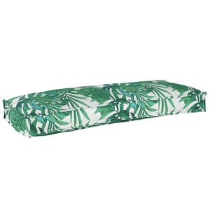 vidaXL Polstr na paletovou lavici Květinov&yacute; Vzor list&iacute; 100 x 40 x 8 cm