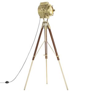 vidaXL Stojac&iacute; lampa na stativu masivn&iacute; mangovn&iacute;kov&eacute; dřevo 193 cm