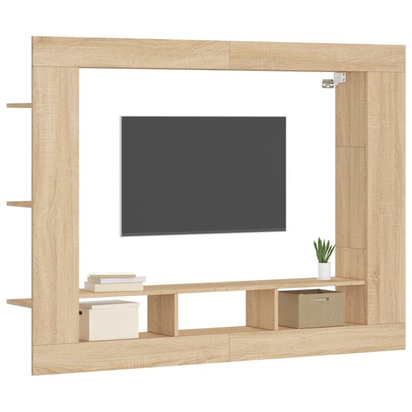 vidaXL TV skř&iacute;ňka dub sonoma 152 x 22 x 113 cm kompozitn&iacute; dřevo