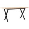 vidaXL Konferenčn&iacute; stolek s X r&aacute;mem 90x40x45,5cm borov&eacute; dřevo a ocel