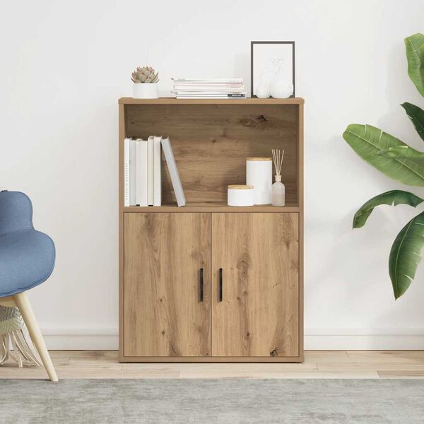 vidaXL Knihovna dub artisan 60x24x85 cm kompozitní dřevo