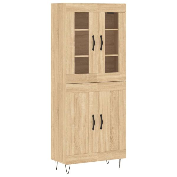 vidaXL Skř&iacute;ň highboard dub sonoma 69,5 x 34 x 180 cm kompozitn&iacute; dřevo