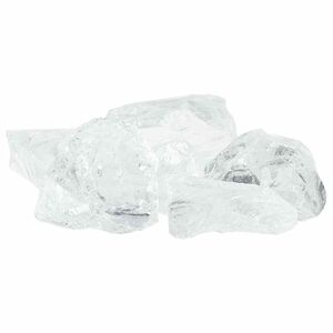 vidaXL Zahradn&iacute; kameny B&iacute;l&aacute; 12 cm Sklo