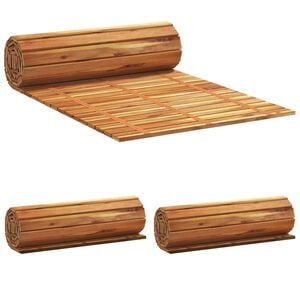 vidaXL Zahradn&iacute; cesta 3 ks Př&iacute;rodn&iacute; 200 x 50 cm Masivn&iacute; ak&aacute;tov&eacute; dřevo