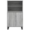 vidaXL Skř&iacute;ň highboard &scaron;ed&aacute; sonoma 60 x 36 x 110 cm kompozitn&iacute; dřevo