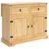 vidaXL Kuchyňsk&yacute; voz&iacute;k se dveřmi 2 pcs Medov&yacute; vosk 112 x 70 x 91,5 cm