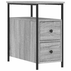 vidaXL Nočn&iacute; stolek &scaron;ed&yacute; sonoma 30 x 60 x 60 cm kompozitn&iacute; dřevo