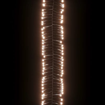 vidaXL Světelný LED řetěz trs s 3 000 LED diodami teplý bílý 23 m PVC