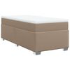 vidaXL Box spring postel s matrací cappuccino 100x200 cm umělá kůže