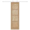 vidaXL Posuvn&eacute; dveře Hněd&aacute; 61 x 198,5 cm Masivn&iacute; borov&eacute; dřevo