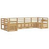 vidaXL Venkovn&iacute; pohovkov&aacute; souprava 7 pcs B&iacute;l&aacute; 304 x 128,5 x 73 cm
