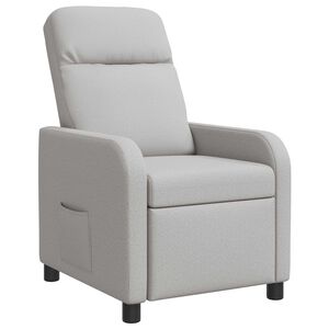 vidaXL Křeslo s funkc&iacute; ležen&iacute; Oblačno &scaron;ed&aacute; Textil