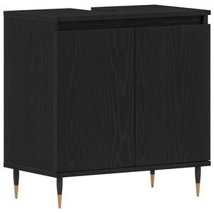 vidaXL Skř&iacute;ňka pod umyvadlo Čern&yacute; dub 58 x 33 x 60 cm kompozitn&iacute; dřevo