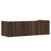 vidaXL N&aacute;stěnn&aacute; police hněd&yacute; dub 100 x 35 x 30,5 cm kompozitn&iacute; dřevo