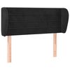 vidaXL Čelo postele typu u&scaron;&aacute;k čern&eacute; 93x23x78/88 cm samet