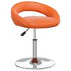 vidaXL Otočn&eacute; j&iacute;deln&iacute; židle 2 ks oranžov&eacute; uměl&aacute; kůže