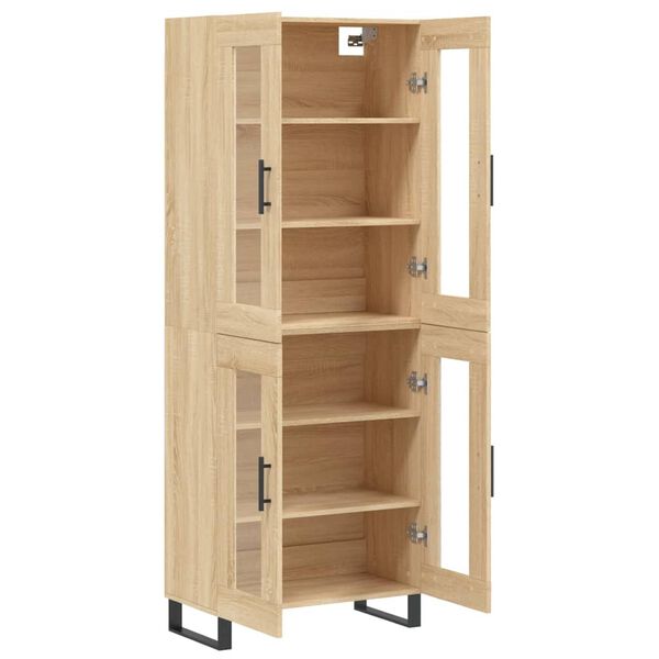 vidaXL Skř&iacute;ň highboard dub sonoma 69,5 x 34 x 180 cm kompozitn&iacute; dřevo