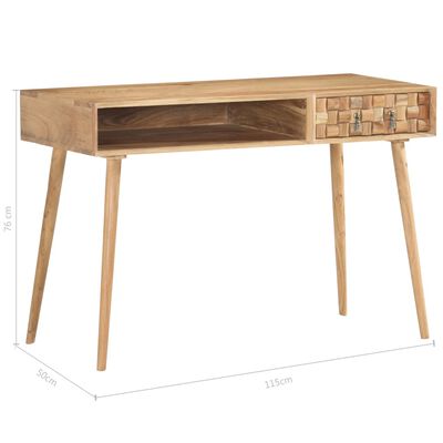 vidaXL Psací stůl 115 x 50 x 76 cm masivní akáciové dřevo