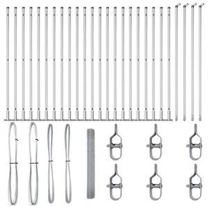 vidaXL Plotov&yacute; sloupek. Stř&iacute;brn&aacute;