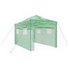 vidaXL Sklen&iacute;k s pop-up r&aacute;mem Zelen&aacute; 280 x 410 x 315 cm Železo