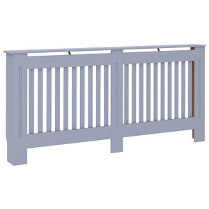 vidaXL Kryt na radi&aacute;tor antracitov&yacute; 172 x 19 x 81,5 cm MDF