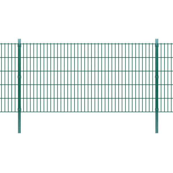 vidaXL Plotov&eacute; sloupky 20 ks zelen&eacute; 150 cm pozinkovan&aacute; ocel